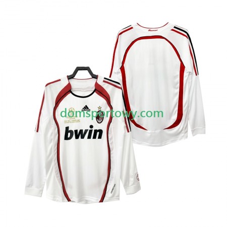 Koszulka AC Milan 2006 2007 Retro Wyjazdowe Koszulki Piłkarskie Długi Rękaw